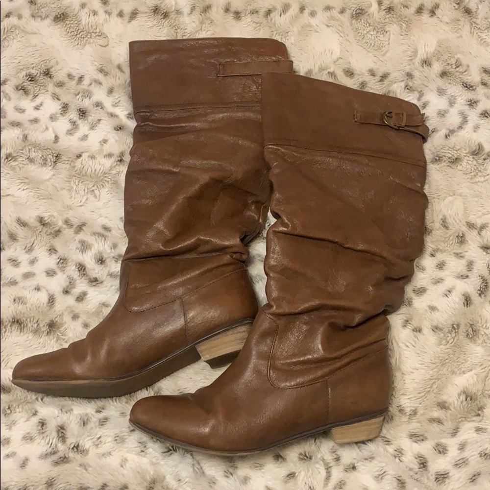 Leather boots